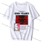 Attack On Titan Graphic Print T-Shirt - Unisex Casual Tee