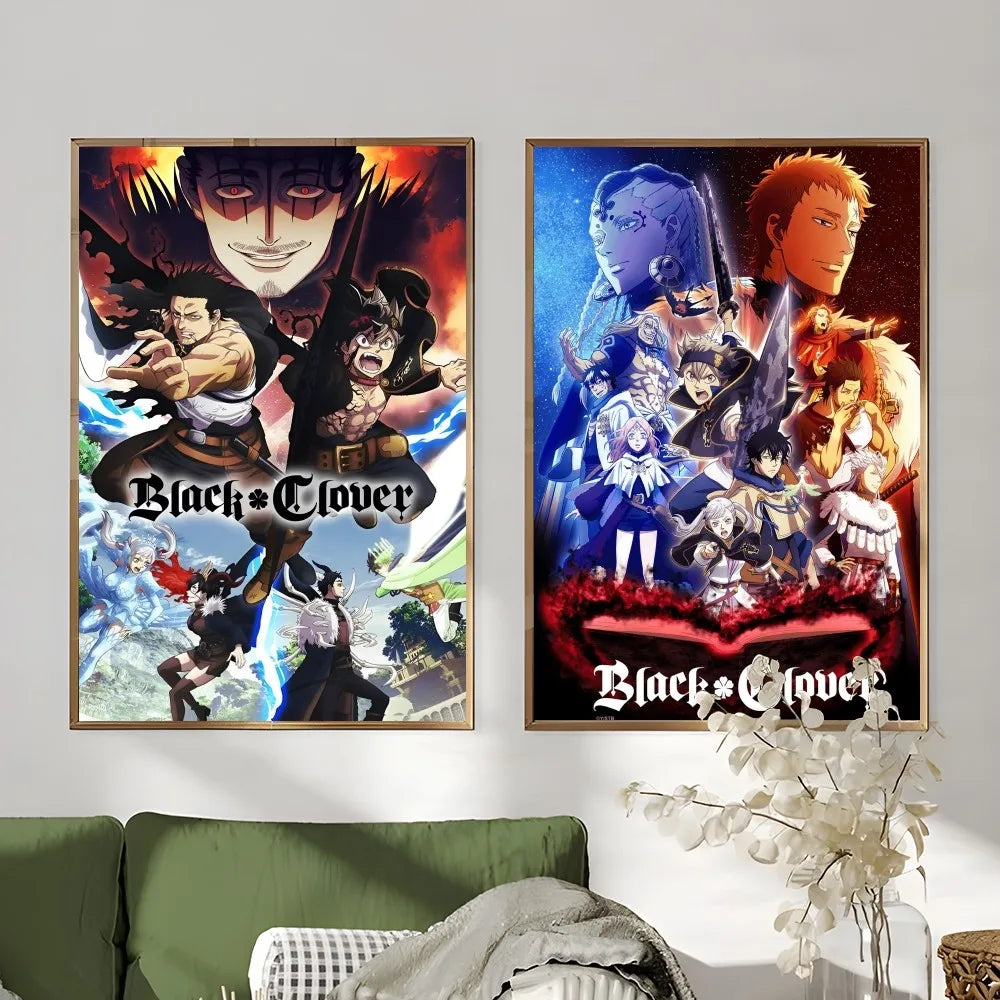 Anime Black Clover Poster - Waterproof Wall Art Decor