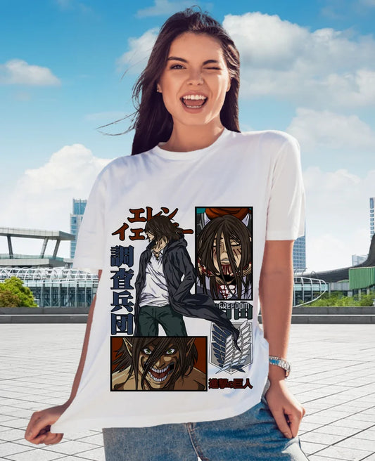 Eren Yeager Attack on Titan T-Shirt - All Sizes