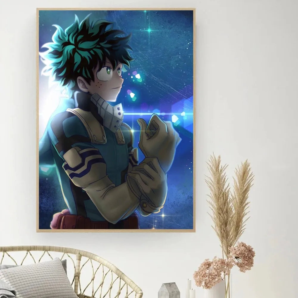 My Hero Academia Vintage Poster Wall Art