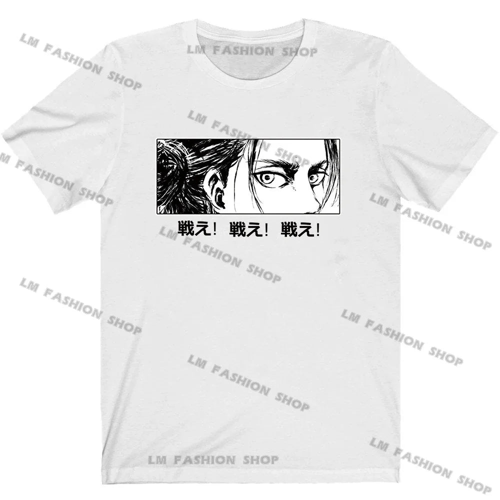 Attack On Titan Graphic Print T-Shirt - Unisex Casual Tee